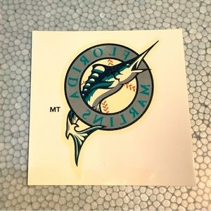 Vintage Temporary Tattoo Florida Marlins 2000 Major League Baseball
